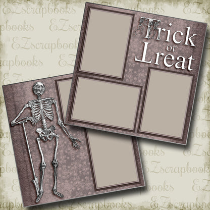 Trick or Treat - 4296 - EZscrapbooks Scrapbook Layouts Halloween