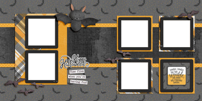 Halloween Happenings EZ Quick Pages -  Digital Bundle - 10 Digital Scrapbook Pages - INSTANT DOWNLOAD