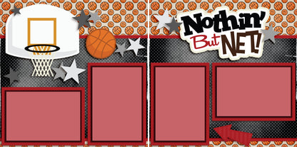 Nothin But Net Red - 3278 - EZscrapbooks Scrapbook Layouts basketball, Sports