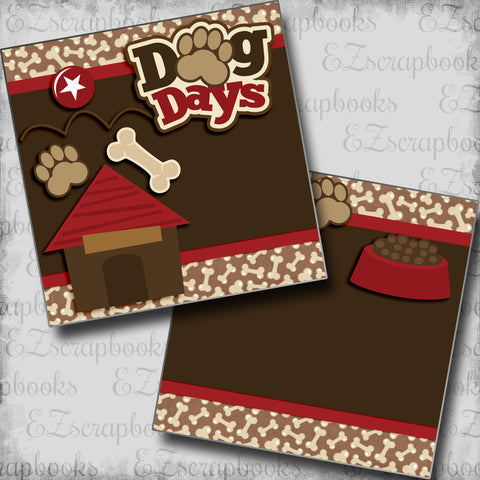 Dog Days NPM - 5511 - EZscrapbooks Scrapbook Layouts Christmas, dogs, Pets