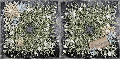Winter Wreath NPM - 3641 - EZscrapbooks Scrapbook Layouts Christmas, Winter