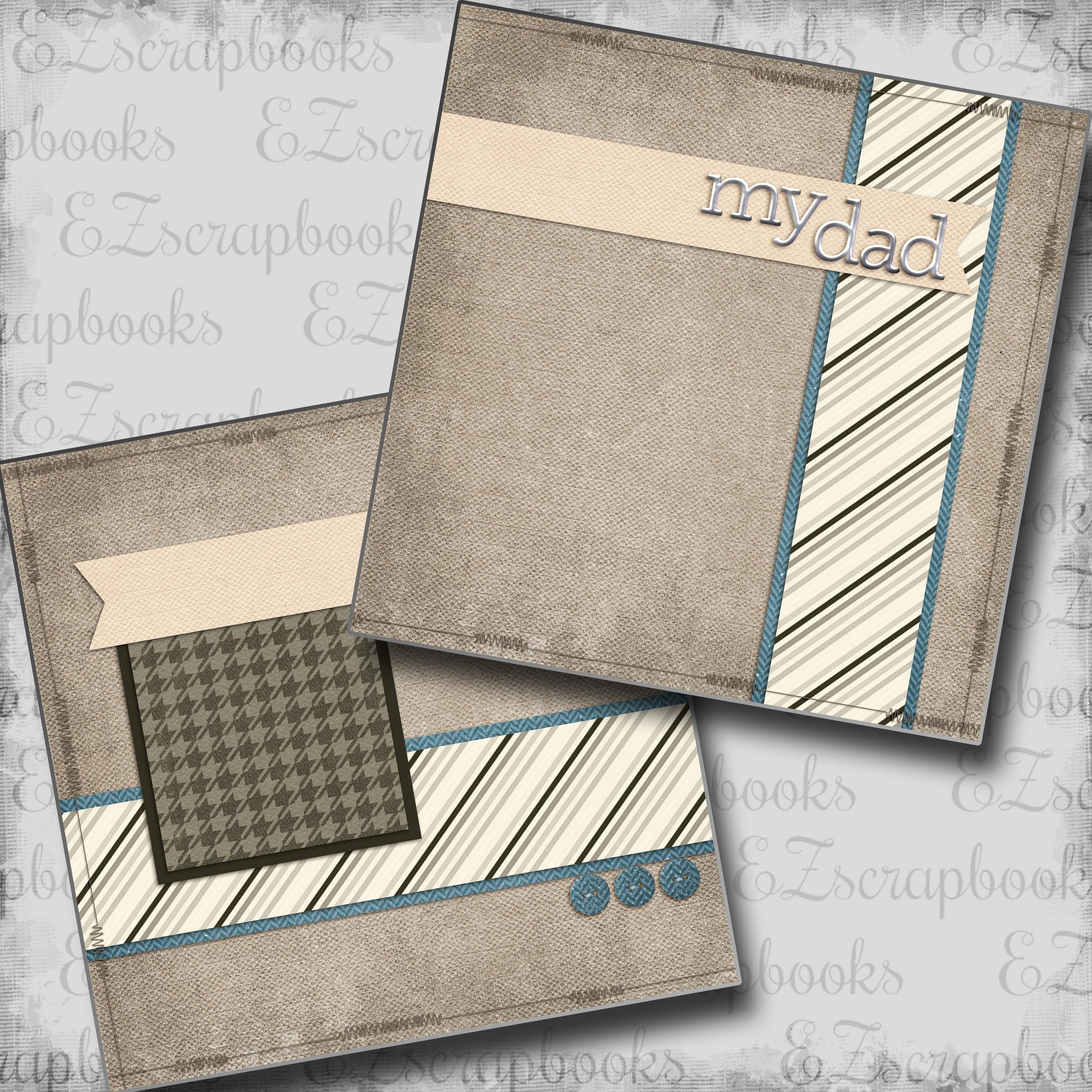 My Dad NPM - 5527 - EZscrapbooks Scrapbook Layouts dad, Family