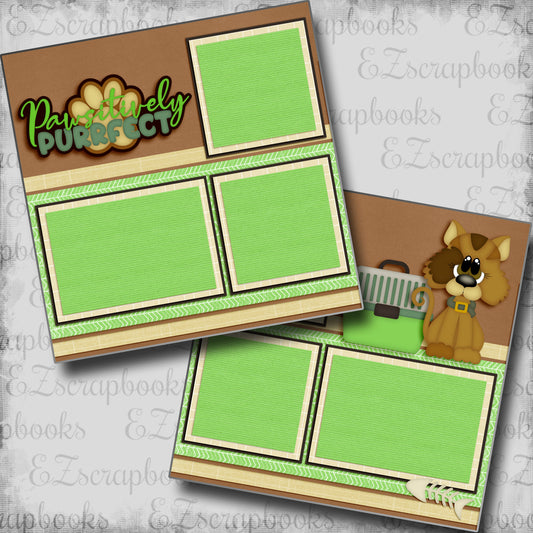 Pawsitively Purrfect - 5366 - EZscrapbooks Scrapbook Layouts Cats, Pets
