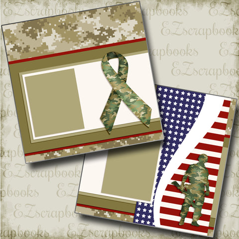 Military Man - 4878 - EZscrapbooks Scrapbook Layouts Military