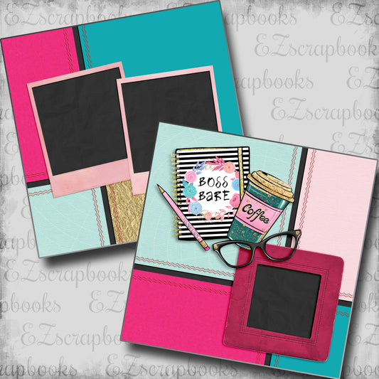 Boss Babe - 5396 - EZscrapbooks Scrapbook Layouts boss babe