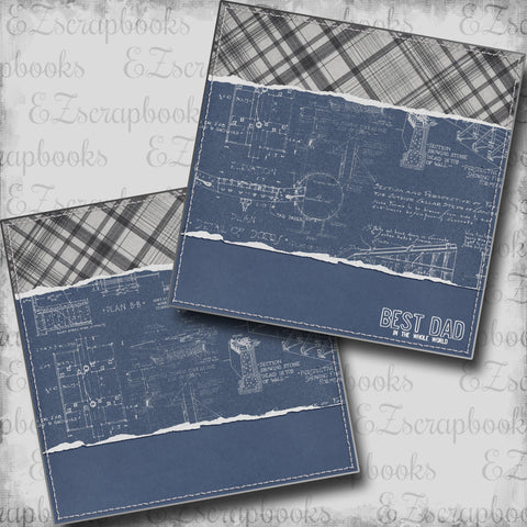 Best Dad NPM - 5519 - EZscrapbooks Scrapbook Layouts dad, Family
