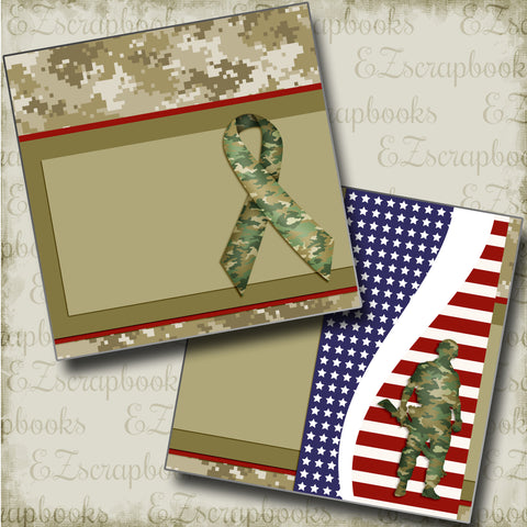 Military Man NPM - 4879 - EZscrapbooks Scrapbook Layouts Military