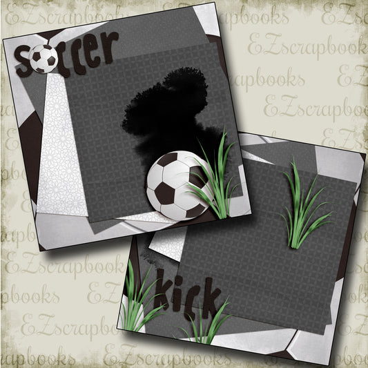 Soccer Kick NPM - 4509 - EZscrapbooks Scrapbook Layouts soccer, Sports