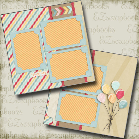 Happy Day - 4558 - EZscrapbooks Scrapbook Layouts Birthday