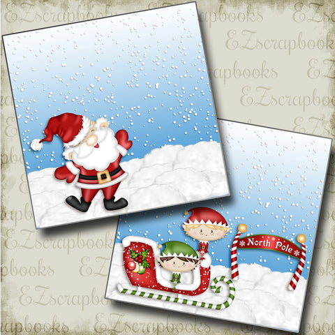 North Pole NPM - 4443 - EZscrapbooks Scrapbook Layouts Christmas