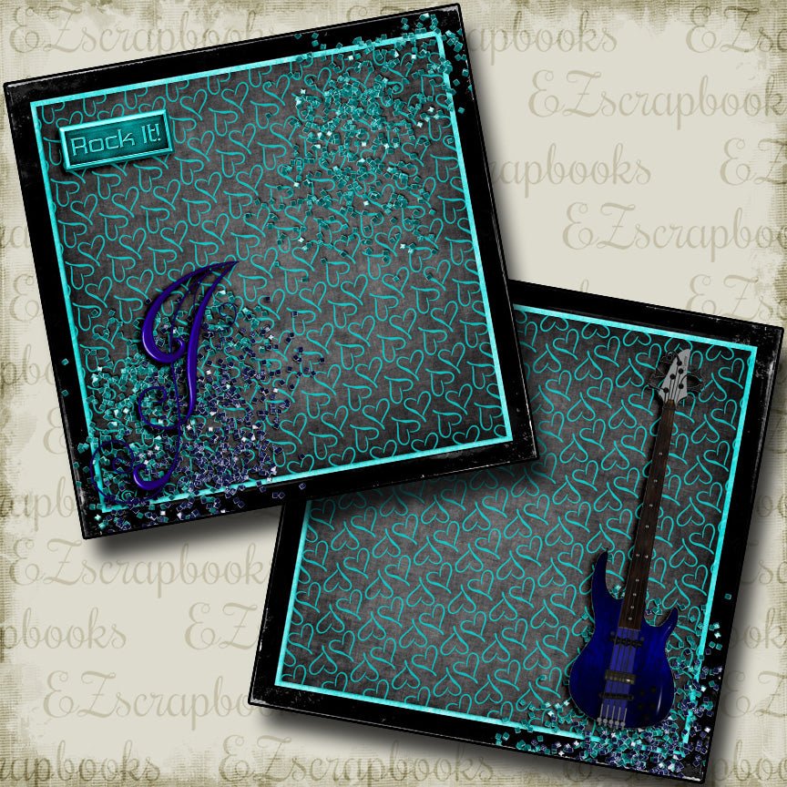 Rock On NPM - 4347 - EZscrapbooks Scrapbook Layouts Disney, Music