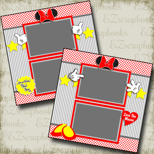 Minnie Gear - 4238 - EZscrapbooks Scrapbook Layouts Disney
