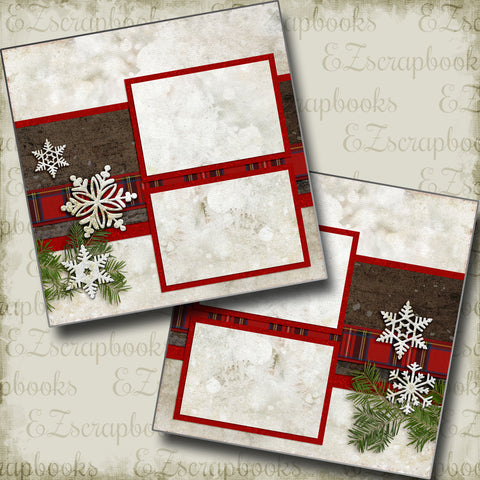 Winter Season - 5166 - EZscrapbooks Scrapbook Layouts Christmas, Snow, Winter