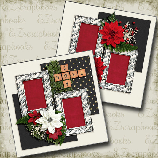 Joy Noel - 4444 - EZscrapbooks Scrapbook Layouts Christmas