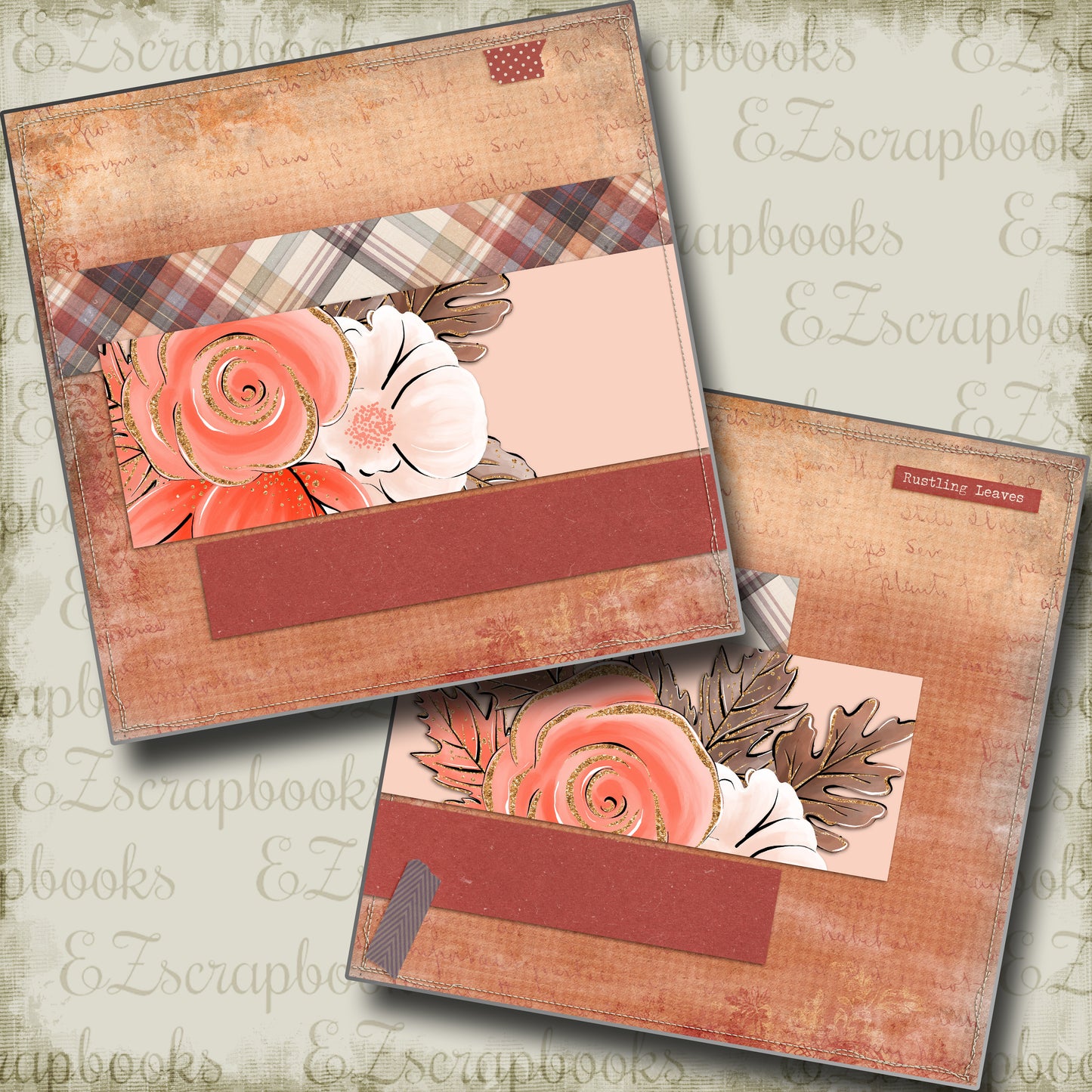 Then Comes Autumn NPM - 5061 - EZscrapbooks Scrapbook Layouts Fall - Autumn