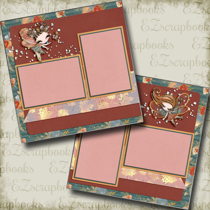 Fall Fairies - 5034 - EZscrapbooks Scrapbook Layouts Fall - Autumn