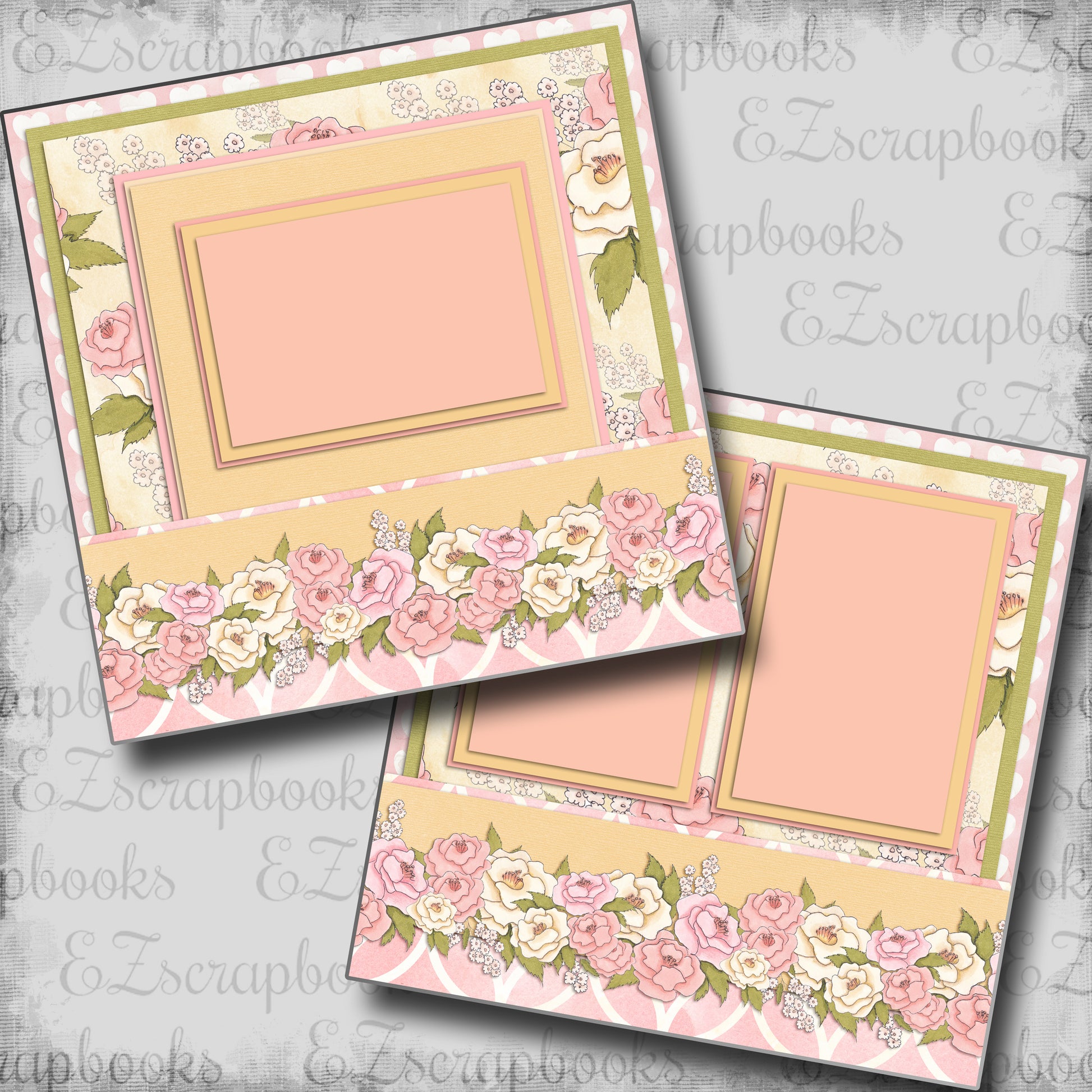 Mother's Day Roses - 5404 - EZscrapbooks Scrapbook Layouts Mother