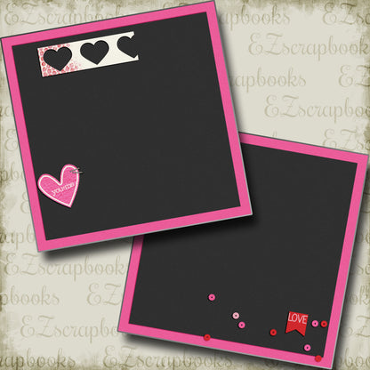You + Me NPM - 5239 - EZscrapbooks Scrapbook Layouts love, Love - Valentine