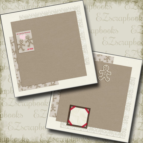 All I Want For Christmas NPM - 5193 - EZscrapbooks Scrapbook Layouts Christmas