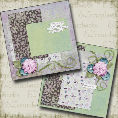 Carry Joy NPM - 4953 - EZscrapbooks Scrapbook Layouts Girls, Other