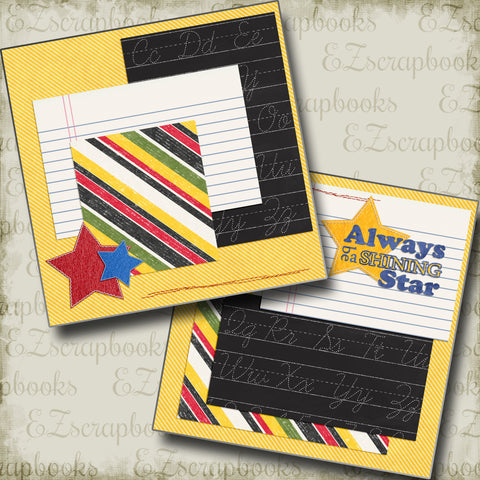 Shining Star NPM - School - 4989 - EZscrapbooks Scrapbook Layouts School