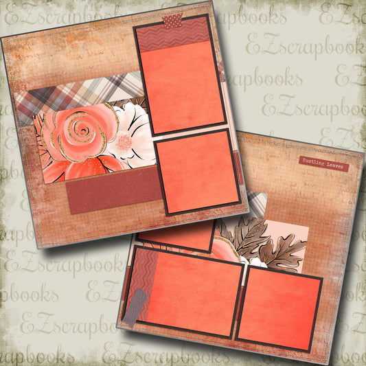 Then Comes Autumn - 5060 - EZscrapbooks Scrapbook Layouts Fall - Autumn