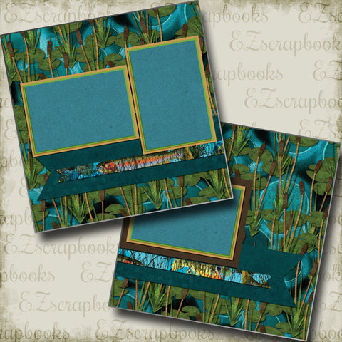HUNTING - Premade Scrapbook Pages - EZ Layout 2189