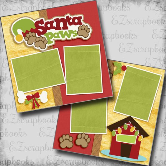 Santa Paws - 5512 - EZscrapbooks Scrapbook Layouts Christmas, dogs, Pets