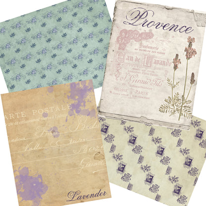 Provence Journal Paper Pack - 7043 - EZscrapbooks Scrapbook Layouts Journals