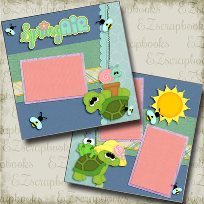 Spring Air - 4768 - EZscrapbooks Scrapbook Layouts Spring - Easter