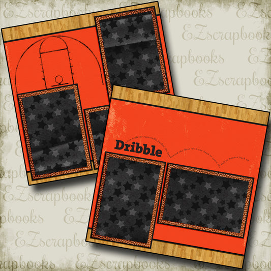 Dribble - 3692 - EZscrapbooks Scrapbook Layouts basketball, Sports