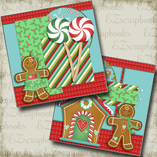 Gingerbread Fun NPM - 4455 - EZscrapbooks Scrapbook Layouts Christmas
