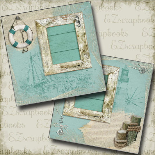 Beachy - 4626 - EZscrapbooks Scrapbook Layouts Beach - Tropical