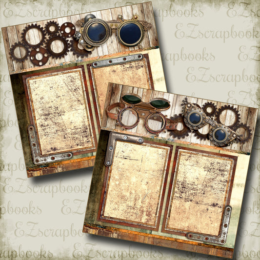 Steampunk:2 - 3712 - EZscrapbooks Scrapbook Layouts Steampunk