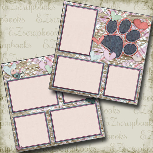 Paw Print Girl - 4322 - EZscrapbooks Scrapbook Layouts dogs, Pets