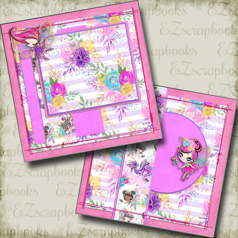 Fairy Princesses NPM - 5041 - EZscrapbooks Scrapbook Layouts Girls, Other