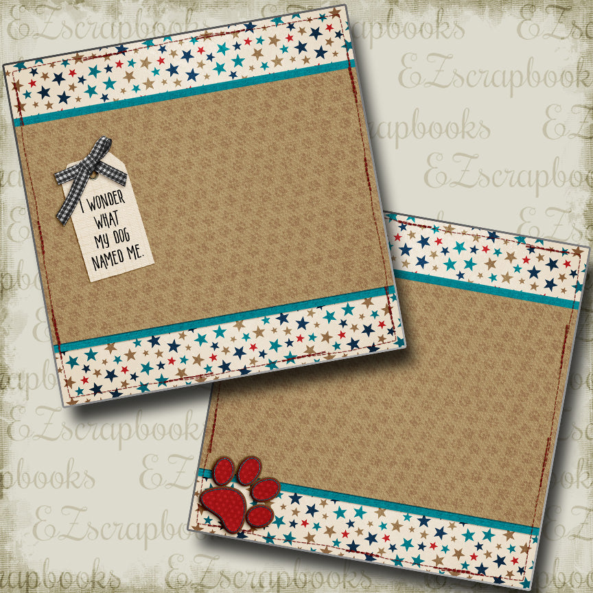 My Dog Named Me - Red NPM - 4329 - EZscrapbooks Scrapbook Layouts dogs, Pets