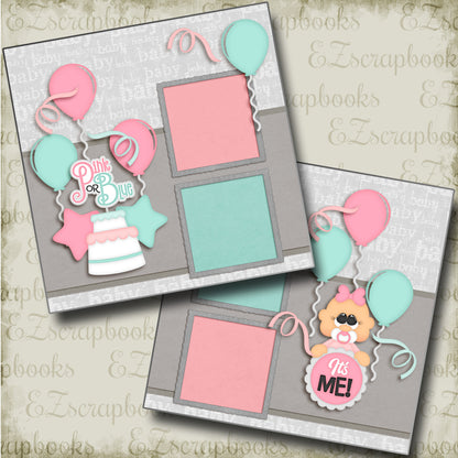 Pink or Blue Girl - 4776 - EZscrapbooks Scrapbook Layouts Baby