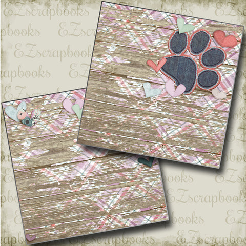 Paw Print Girl NPM - 4323 - EZscrapbooks Scrapbook Layouts dogs, Pets