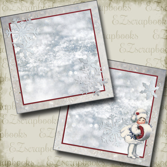 Vintage Christmas Cutie NPM - 5283 - EZscrapbooks Scrapbook Layouts Christmas, Snow, Winter