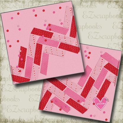 You and Me NPM - 4577 - EZscrapbooks Scrapbook Layouts Love - Valentine