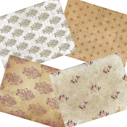 Wallpaper Journal Paper Pack - 7051 - EZscrapbooks Scrapbook Layouts Journals