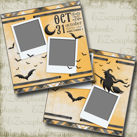October 31st - 4376 - EZscrapbooks Scrapbook Layouts Halloween
