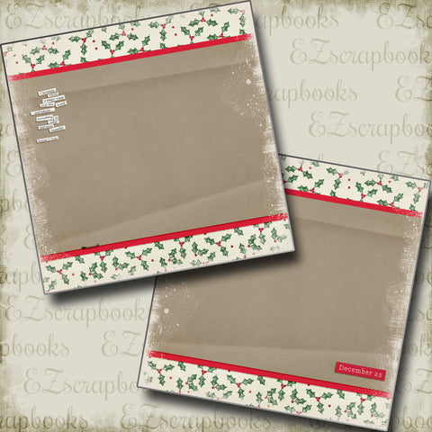 December 25th NPM - 5181 - EZscrapbooks Scrapbook Layouts Christmas
