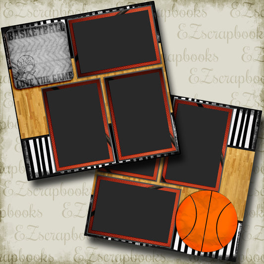 Love The Game - 3694 - EZscrapbooks Scrapbook Layouts basketball, Sports
