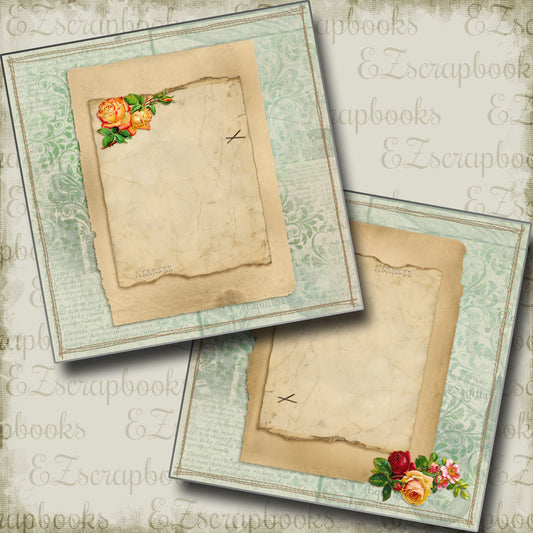 Vintage Lady NPM - 5295 - EZscrapbooks Scrapbook Layouts Heritage, Vintage