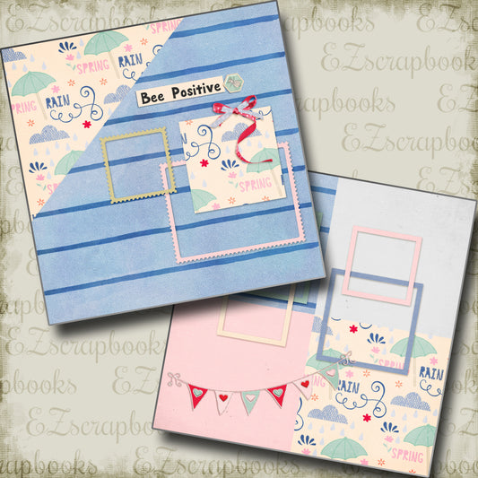 Bee Positive NPM - 4753 - EZscrapbooks Scrapbook Layouts Other