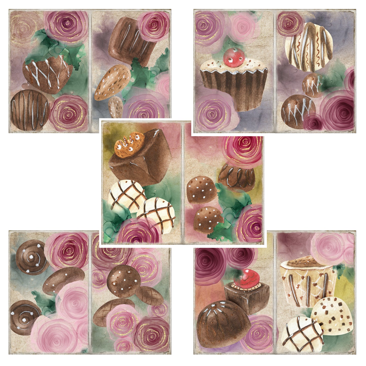 Chocolate Journal Pages - 23-7002