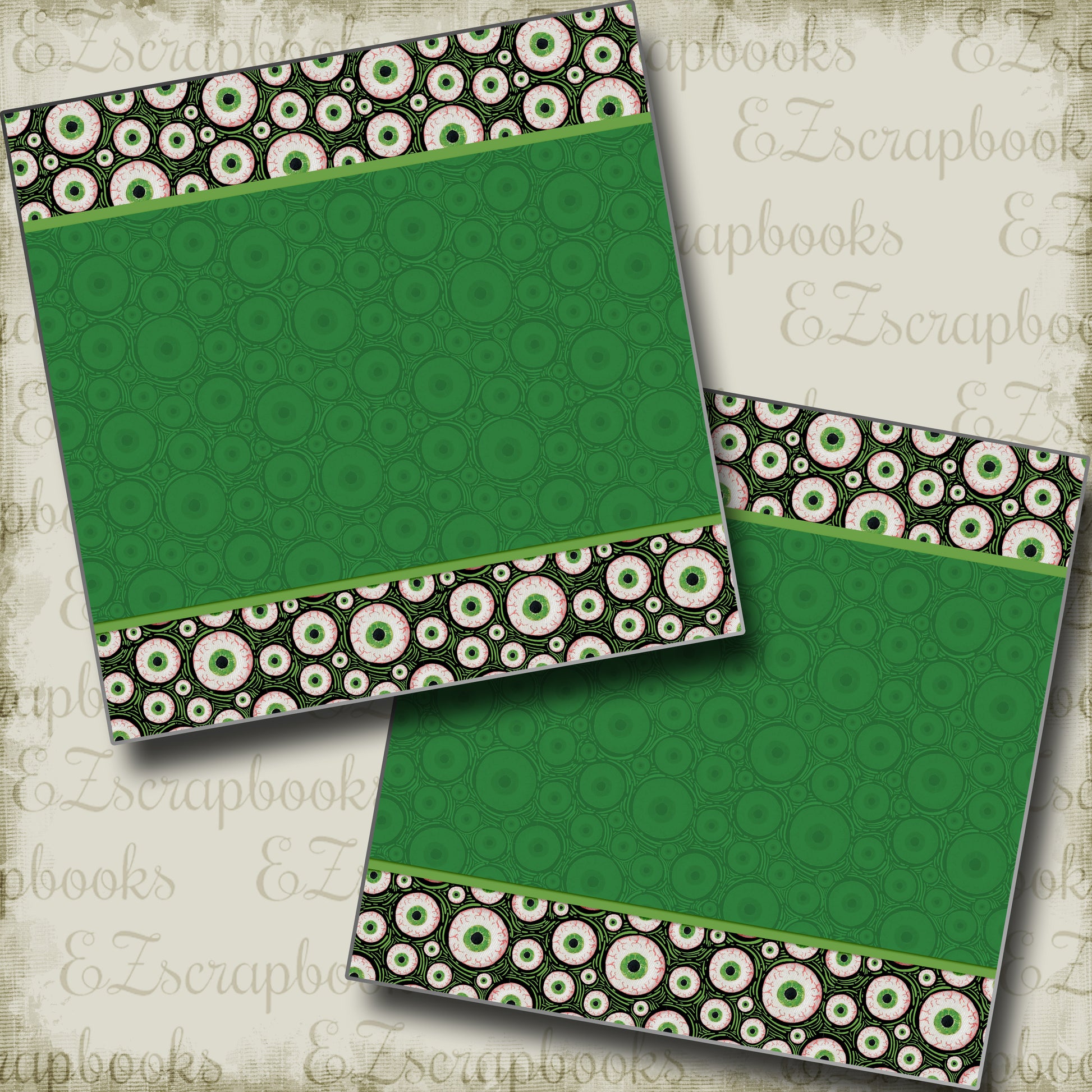 Googly Eyes NPM - 5331 - EZscrapbooks Scrapbook Layouts Halloween
