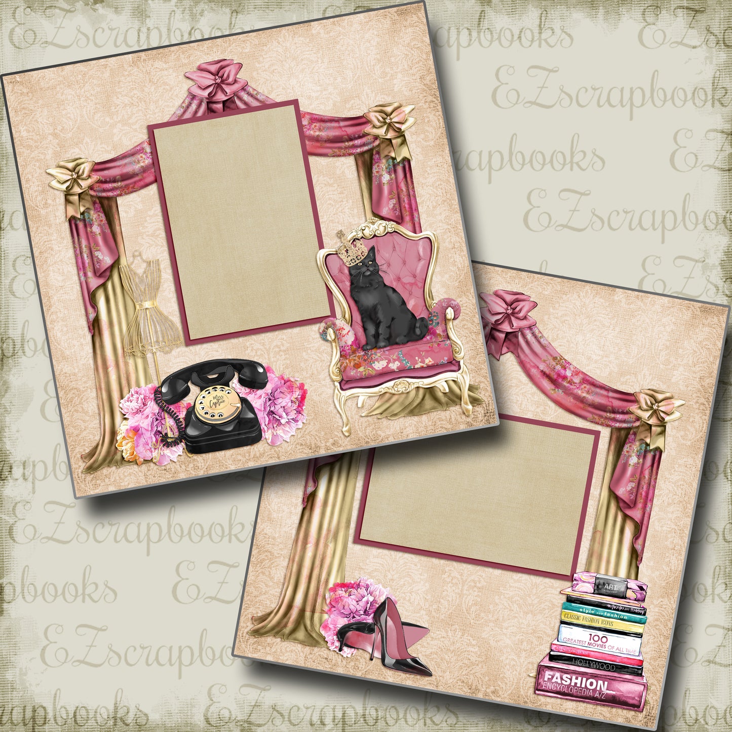 So Fancy - 5032 - EZscrapbooks Scrapbook Layouts Girls, Other